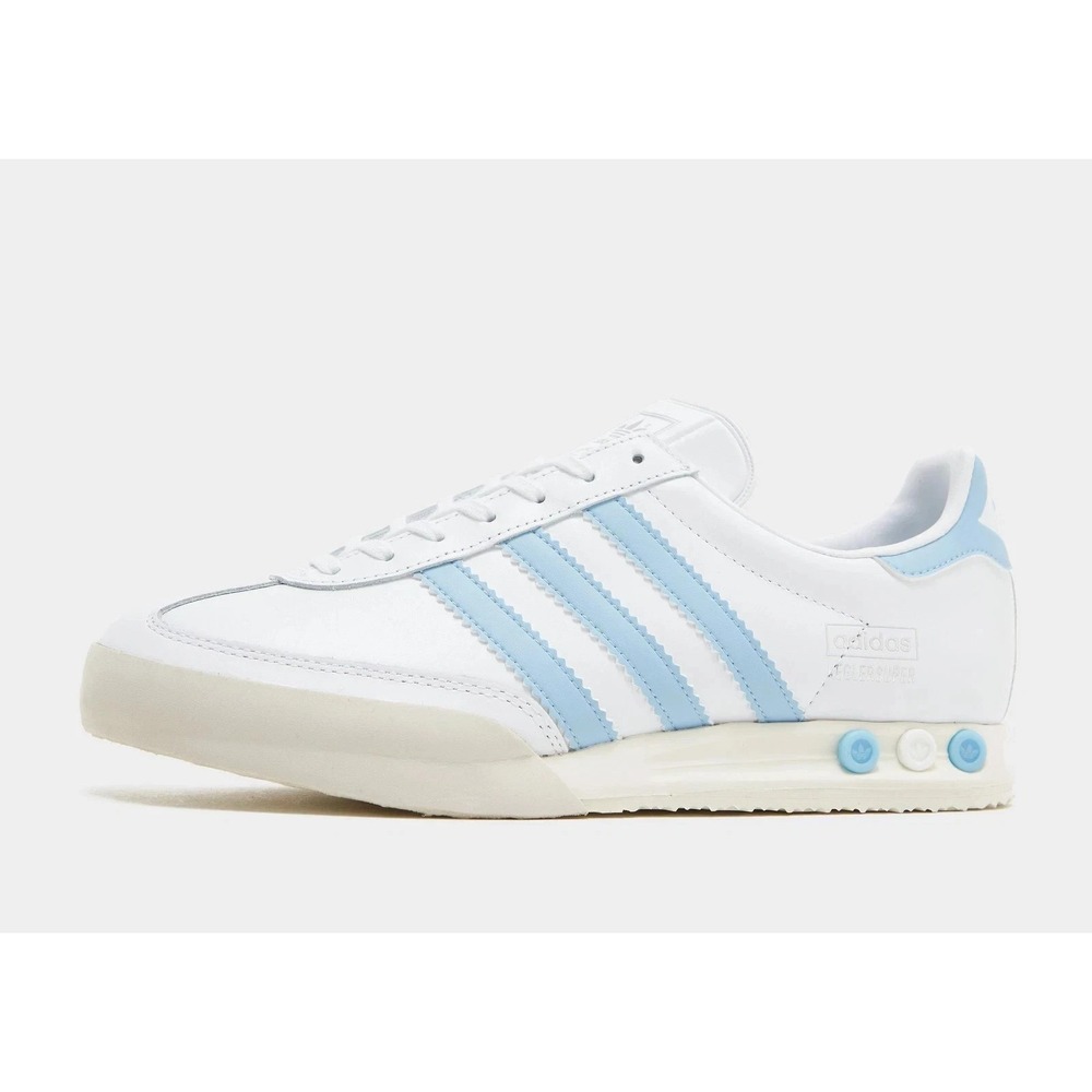 Adidas Originals Kegler Super White/Blue Mens Size 7.5 Sneakers Shoes IE5309 NEW